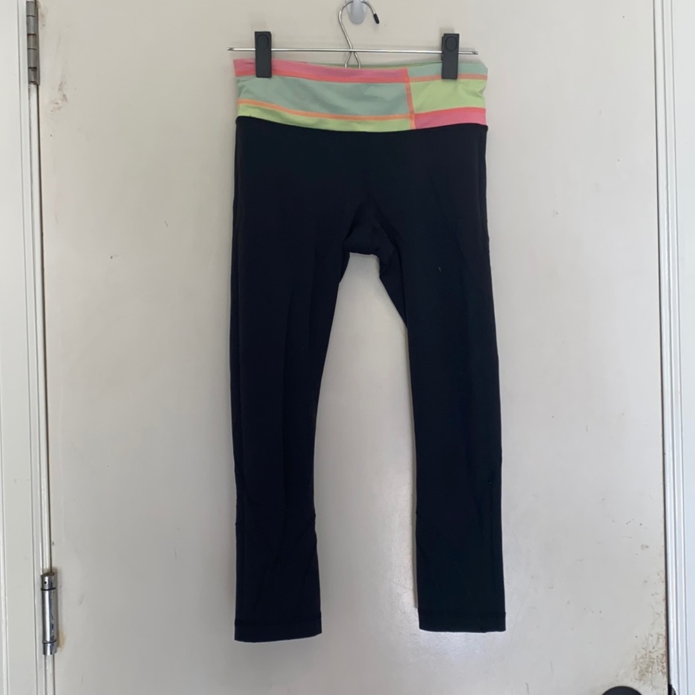 Mid rise 3/4 pants